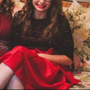 MELROSE Black & Red Homecoming/Prom Dress